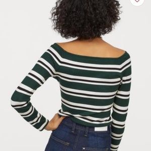 h&m off the shoulder top